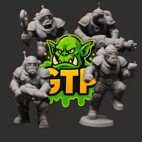 Astro Orks by GreenTidePrintables