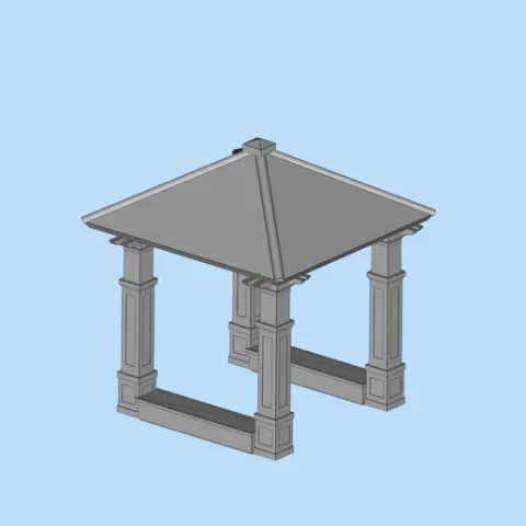 96 Outdoor Viewing Pavilion Garden Sunshine Pavilion Outdoor Landscape Pavilion Miniature Scene Model