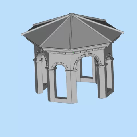 76 Outdoor Viewing Pavilion Garden Sunshine Pavilion Outdoor Landscape Pavilion Miniature Scene Model