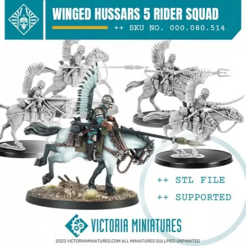Winged Hussar Riders x5