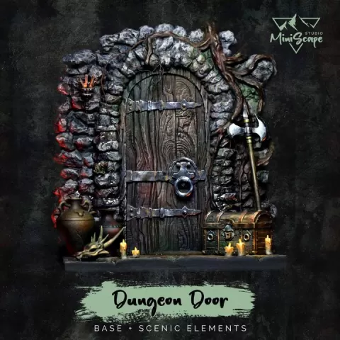 Dungeon Door - Full Set including Bits by MiniScape Studio