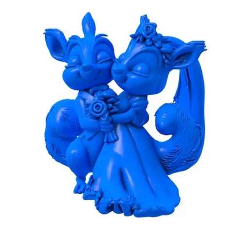 fox wedding / Wedding Couple/ Cute Couple Holding Hear / Eternal Love / Wedding Foxes /lovers kissing / wedding