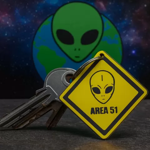 Area 51 keychain