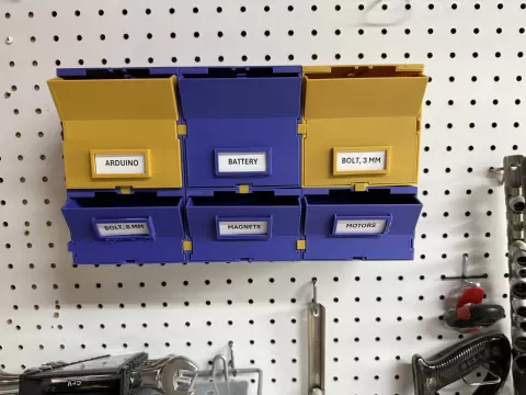 Modular Storage Bins for a Peg Board