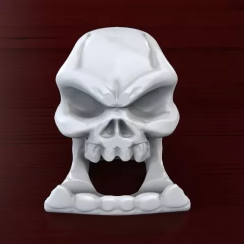 skull phone holder