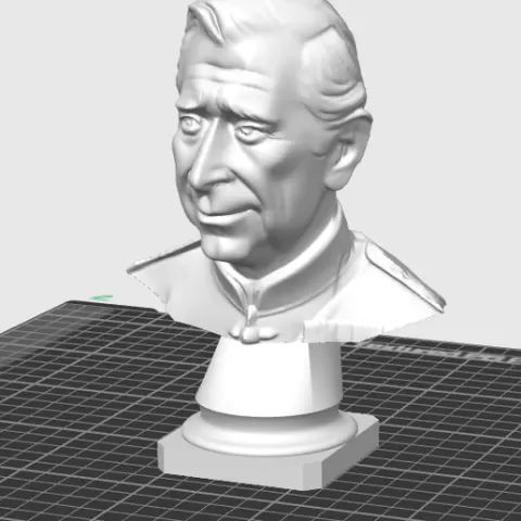 King Charles III – 3D Printable Bust