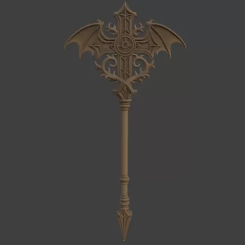 ✝️ Gothic Cross Staff