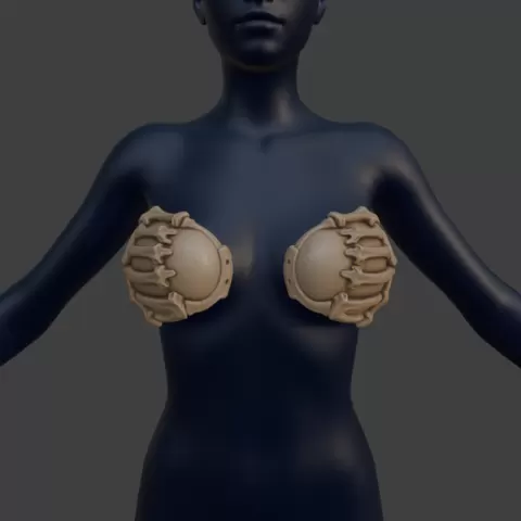 Bone Bra Armor Cups