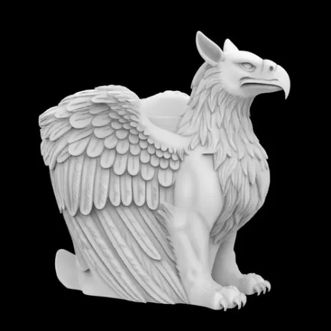 Mythical Griffin Planter 3D Print Model