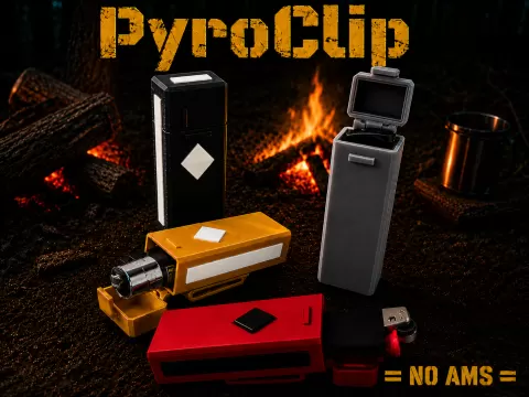 PYROCLIP - TACTICAL LIGHTER HOLDER WITH BELT CLIP