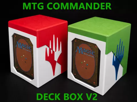 Commander Deck Box V2 - Double Sleeved - Dice Tray