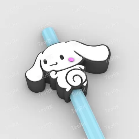 Straw Topper CUTE CARTOON CHARACTER - CINNAMOROLL Fits Standard & Stanley Straws | STL, 3MF pre-painted