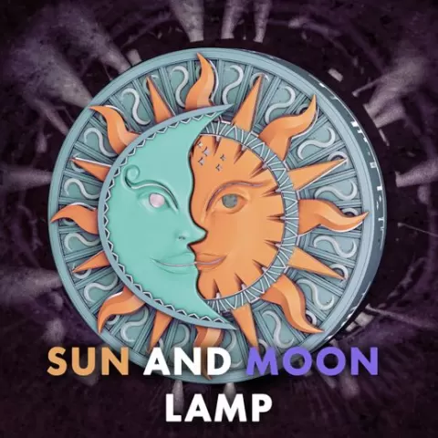 Sun & Moon Wall Lamp