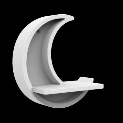Crescent Moon Shelf 3D Print Model