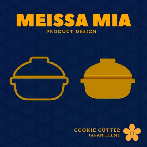 Japanese Hotpot Nabe Cookie Cutter – Comfort food for the family - 3D Print File for Cozy Baking Fun