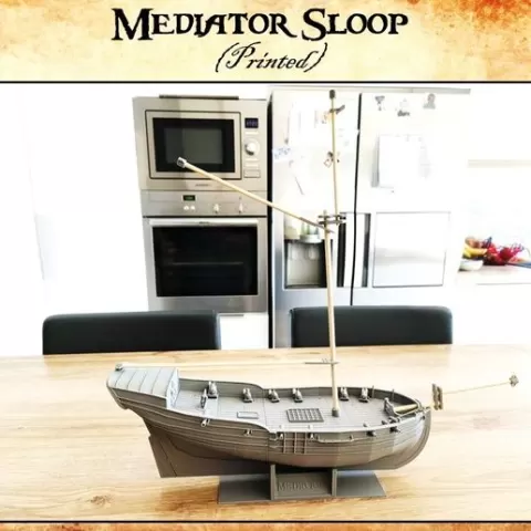 Mediator Sloop - 1745 (28 mm scale) (1:56)