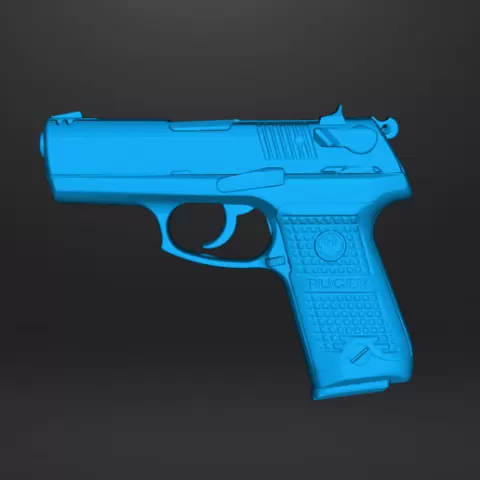 Ruger P93DC Real size 3d scan