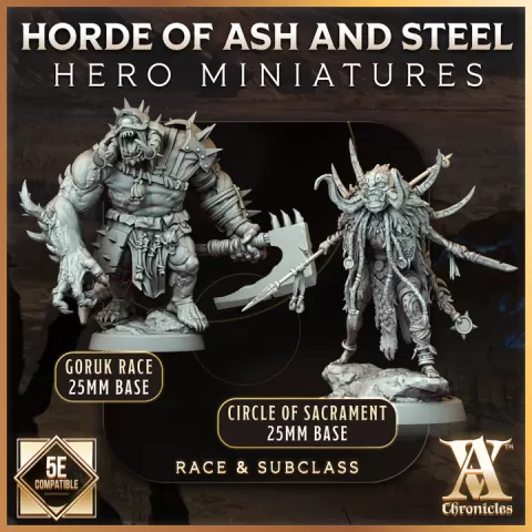 Hero Miniatures - Horde of Ash and Steel by ArchvillainChronicles
