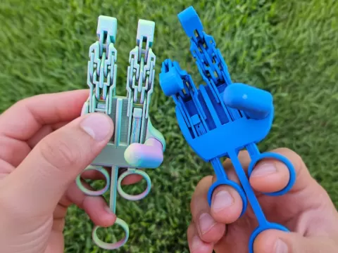 Overengineered Mechanical Fidget Hand