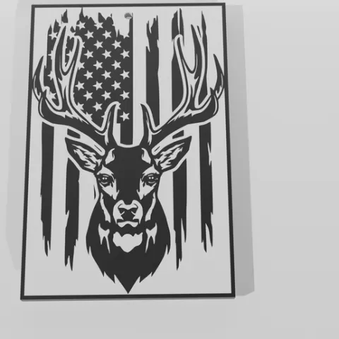 Deer America Decor - Keychain Multicolor