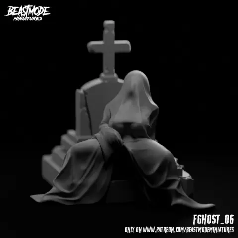 Female Ghost_06 by Beastmode Miniatures