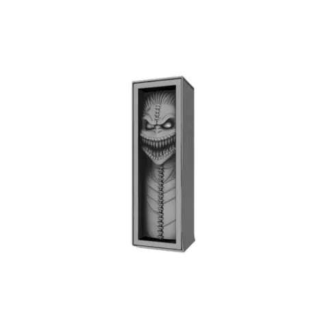 Horror Book Nook 3D Print – Creepy Man Peeking Through Small Hole, Halloween Haunted Bookshelf Decoration