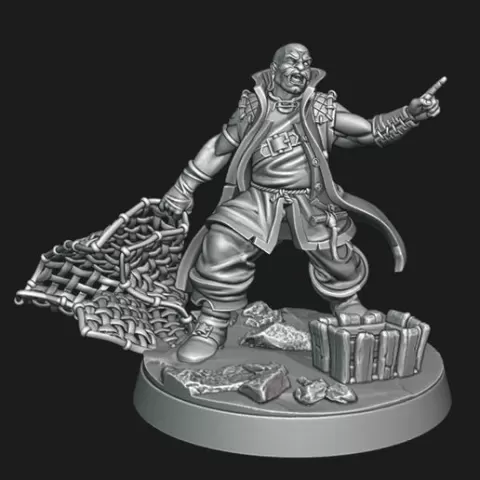 Fantasy Fisherman with Net