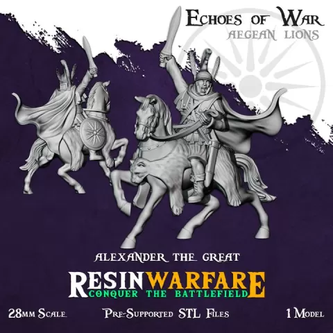 Echoes of War: Aegean Lions - Alexander the Great - Promo Model by ResinWarfare