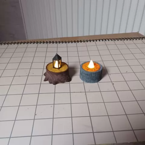 Fantasy themed led tealight decoration