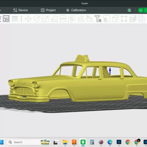 1969 Checker Marathon Cab Taxi, scaled detailed model, hollow shell body, diorama, display, etc, resin and fdm print, stl file