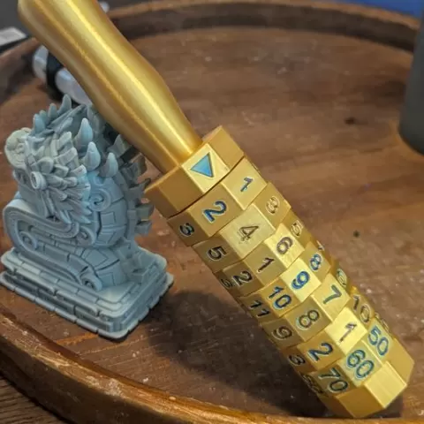 Customizable D&D Dice Rod