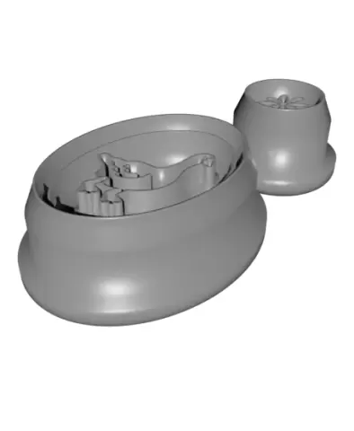 Goose & Flower Top Clay Cutter