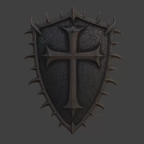 Thorned Cross Shield