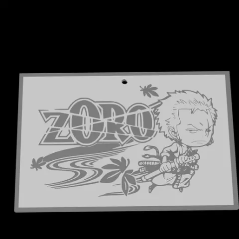 One Piece Zoro - Keychain Multicolor