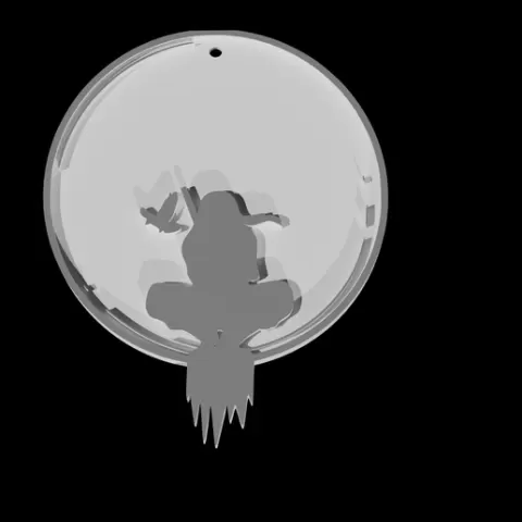 Itachi Moon Naruto - Keychain Onecolor