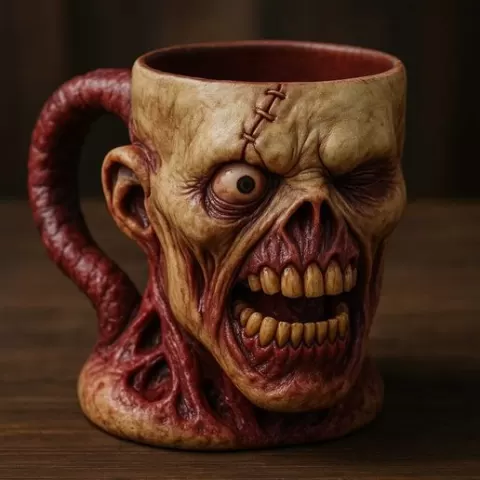 zombie mug stl