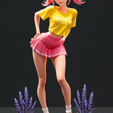 Playful Pixie – Raw AI‑Generated High‑Poly 3D Model
