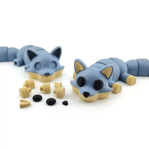 Articulating Wolf - Multicolor and Split Color
