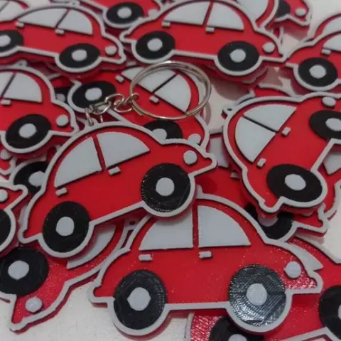 Car keychain - STL for 3D Printing