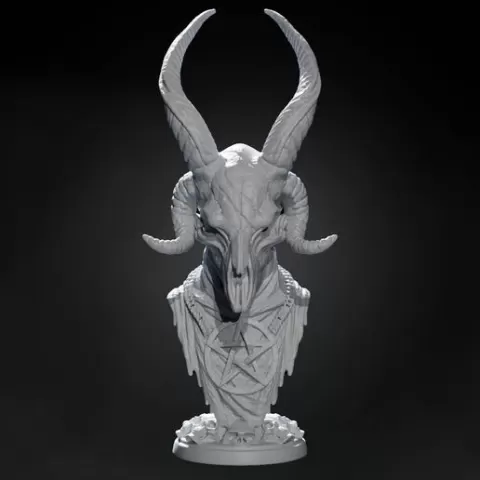 Baphomet Skull Bust