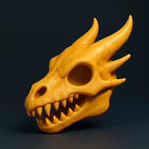 Ultra Detailed dragon Skull for 3D Printing Fantasy Decor Resin or FDM Collectable Model