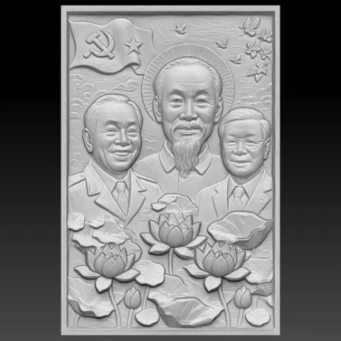 HO CHI MINH CNC Relief Model