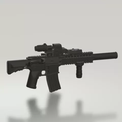 MK18 Mod1 for Minifigures | MK18 Mod