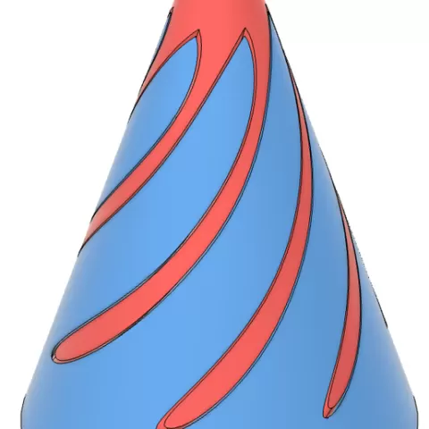 Impossible cone helix