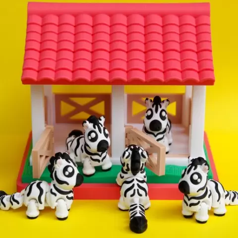 🦓Mini Zebra & Tiny Stable 🏡