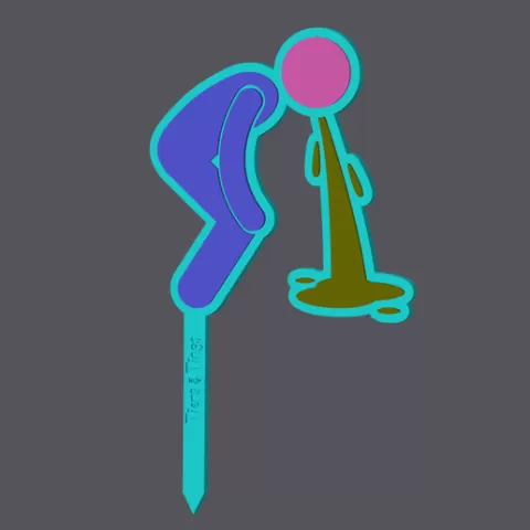 Man Throwing Up - Caketopper (3 sizes)