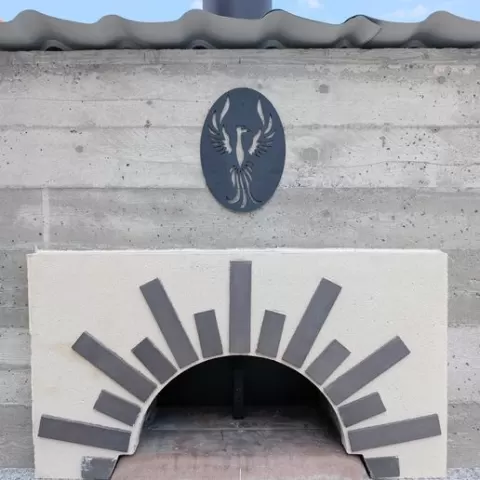 Phoenix wall ornament