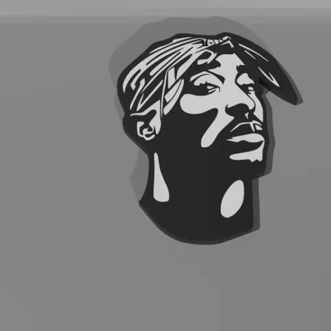 Tupac - Keychain_Multicolor