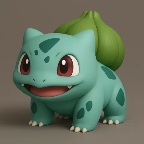 BULBASAUR CHIBI - POKEMON FAN ART 3D MODEL