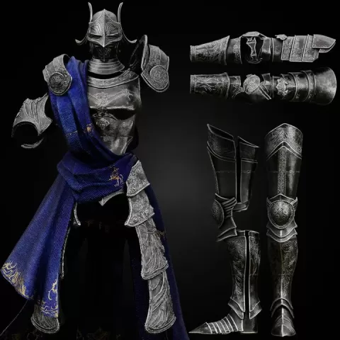 ULTIMATE RELLANA ARMOR AND HELMET SET - TWIN MOON KNIGHT life size cosplay - Elden Ring Shadow of the Erdtree Fan Art by Abyss Art Studio